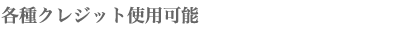 �e��N���W�b�g�g�p�\